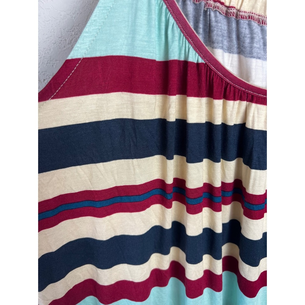 NEW Lane Bryant Swing Scoop Neck Ruffle Strap Tank Top Size 22/24 Patriotic - Picture 6 of 10